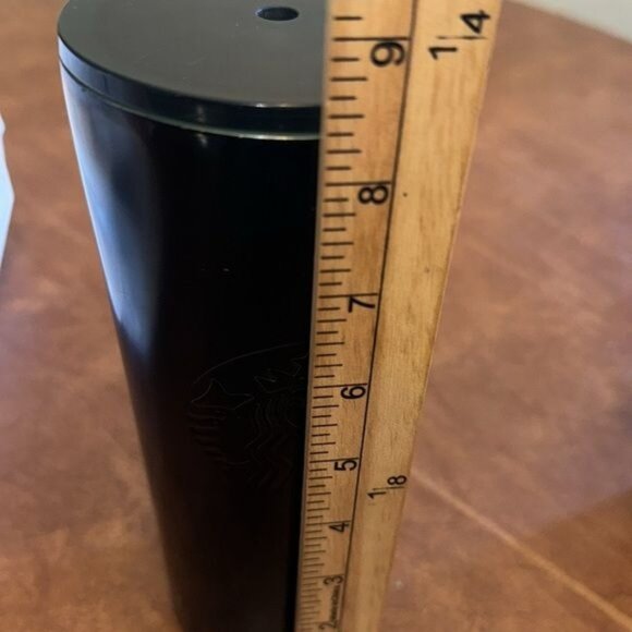 Starbucks 24 Oz Tumbler Cold Beverage Black Green  Stainless Steel Double Wall - Picture 7 of 8